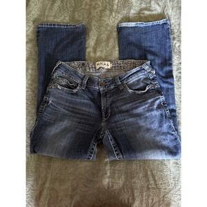 Ariat REAL Bootcut Jeans Womens Denim Dark Wash Western Accents Pockets